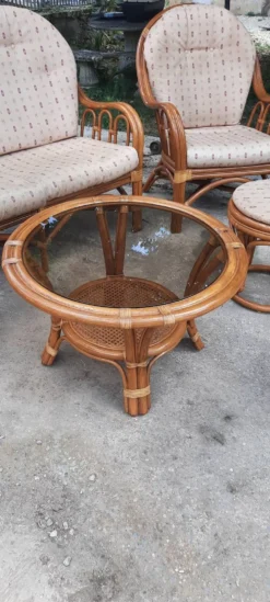 Salon de jardin en rotin