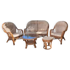 Salon de jardin en rotin