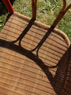 Salon de jardin en rotin vintage