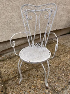 salon de jardin métal tête a tête vintage
