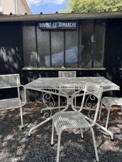 Salon de jardin rené malaval 2 chaises 2 fauteuils