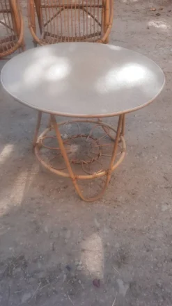 Salon de jardin rotin et bambou