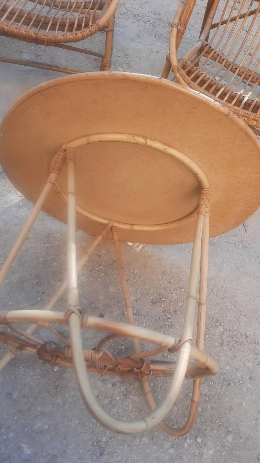 Salon de jardin rotin et bambou
