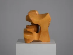 Sculpture abstraite en bois entrelacé par Joop van Bergen, Pays-Bas, années 1980.