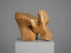 Sculpture abstraite en bois entrelacé par Joop van Bergen, Pays-Bas, années 1980.