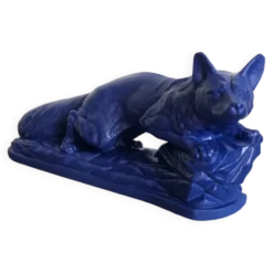 Sculpture années 50 bleu Klein