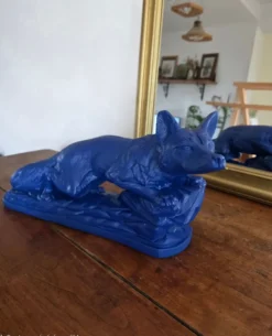 Sculpture années 50 bleu Klein