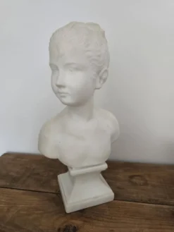 Sculpture buste de Louise Brongniart en marbre d'après Jean-Antoine Houdon