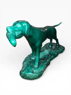 Sculpture Chien de Chasse au Canard - Art Déco - J. MIGNOT - Saint-Clément