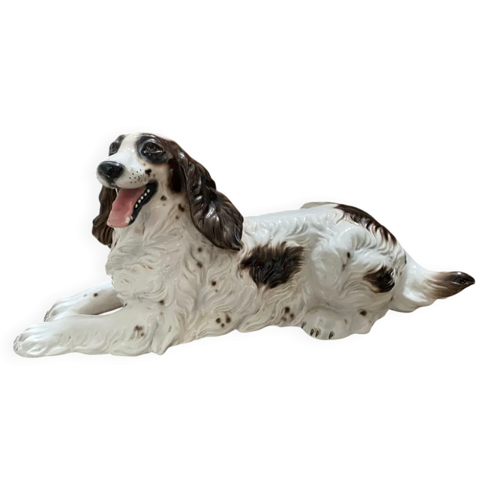 Sculpture chien Springer