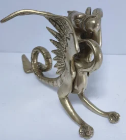 sculpture chimère bronze doré
