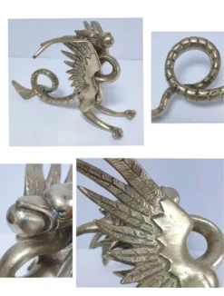 sculpture chimère bronze doré