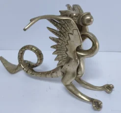 sculpture chimère bronze doré
