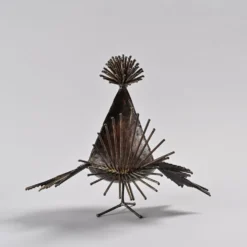 Sculpture coq par Michel Anasse, France vers 1960