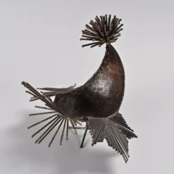 Sculpture coq par Michel Anasse, France vers 1960