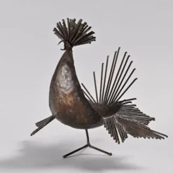 Sculpture coq par Michel Anasse, France vers 1960