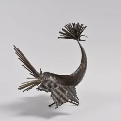 Sculpture coq par Michel Anasse, France vers 1960