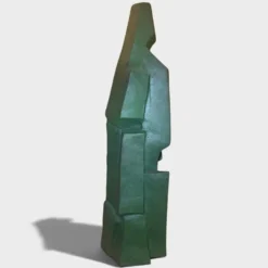 Sculpture cubiste « Bronze Vert » – Jean Pheghé (Circa 1950)