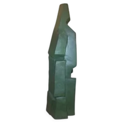 Sculpture cubiste « Bronze Vert » – Jean Pheghé (Circa 1950)