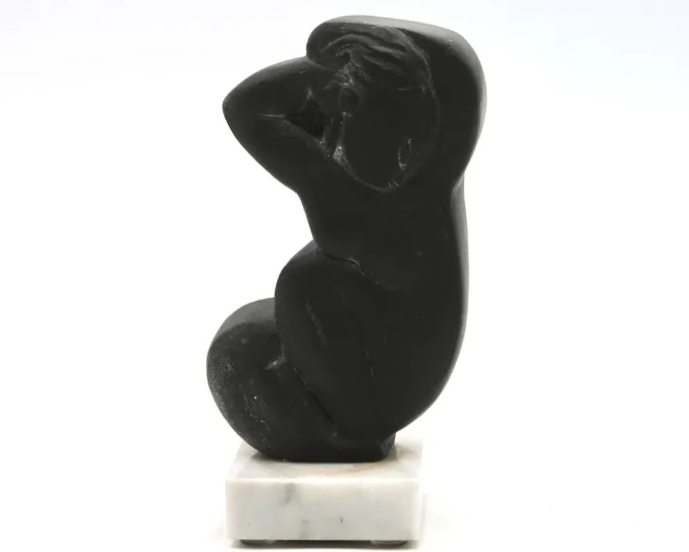 Sculpture d'après Amedeo Modigliani, femme nue signée A Crespelle