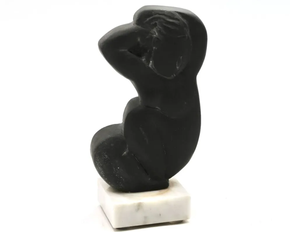 Sculpture d'après Amedeo Modigliani, femme nue signée A Crespelle