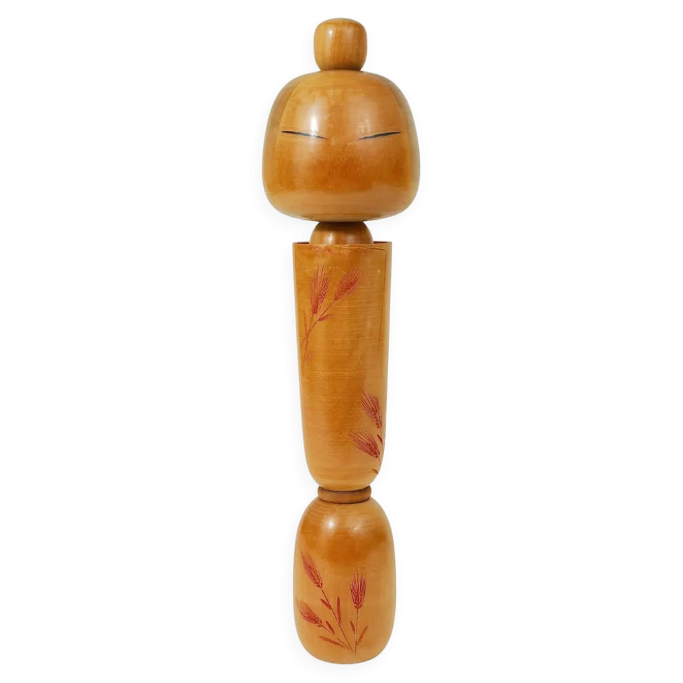 Sculpture décorative de poupée Kokeshi Sadao Kishi du Japon, peinte à la main