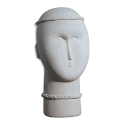 Sculpture de femme moderniste en grès, années 1980