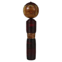 Sculpture de poupée Kokeshi décorative du nord du Japon, peinte à la main, signée