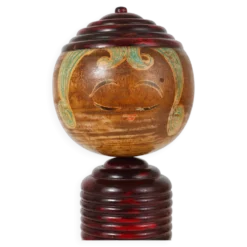 Sculpture de poupée Kokeshi décorative du nord du Japon, peinte à la main, signée