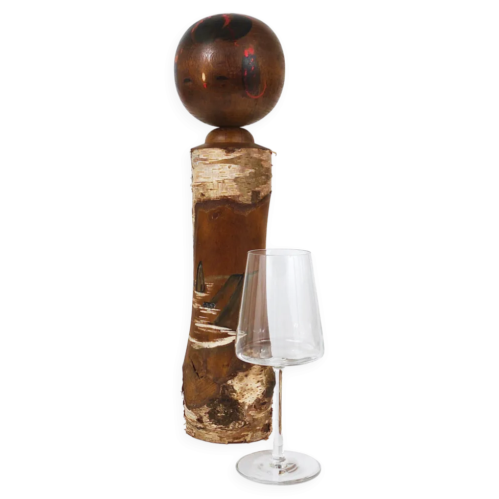 Sculpture de poupée Kokeshi décorative du nord du Japon, peinte à la main