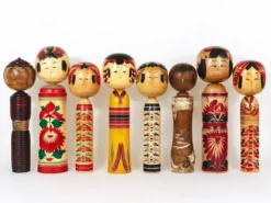 Sculpture de poupée Kokeshi décorative du nord du Japon, peinte à la main