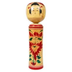 Sculpture de poupée Kokeshi Naruko décorative du nord du Japon, peinte à la main