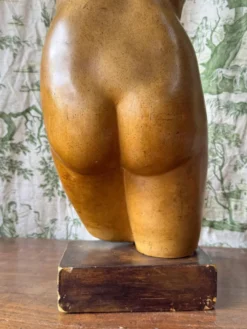 Sculpture de Vénus en plâtre vintage