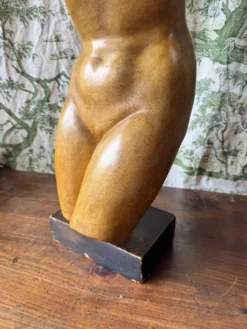 Sculpture de Vénus en plâtre vintage