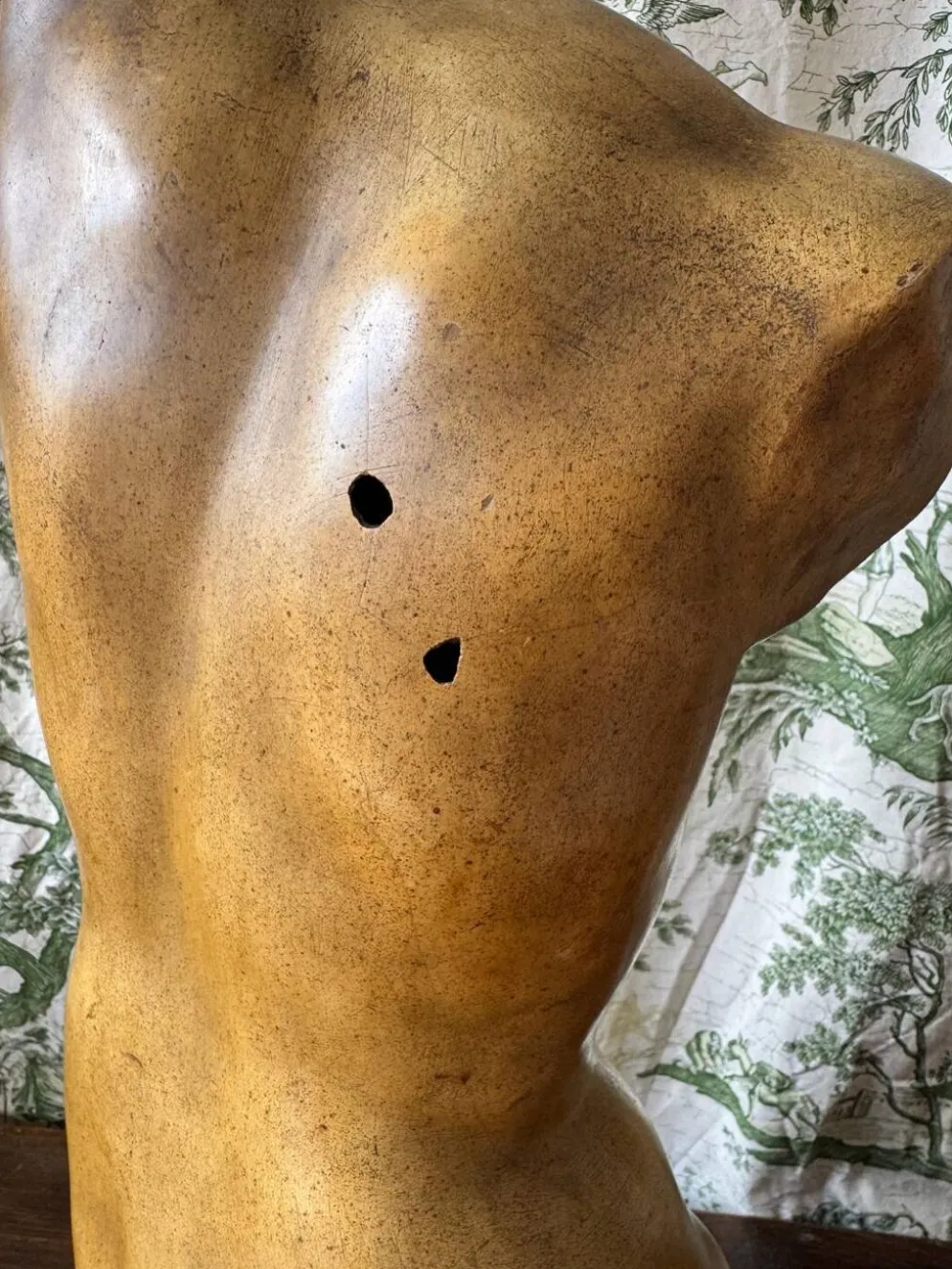 Sculpture de Vénus en plâtre vintage