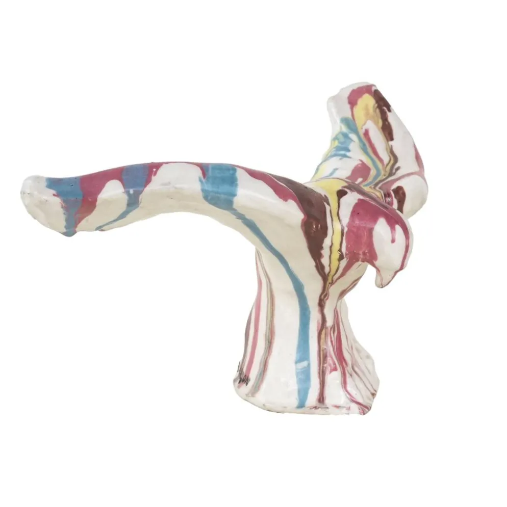 Sculpture d'oiseau en céramique, design italien, années 1970, fabricant : F. Ferroni