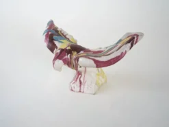 Sculpture d'oiseau en céramique, design italien, années 1970, fabricant : F. Ferroni
