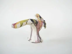 Sculpture d'oiseau en céramique, design italien, années 1970, fabricant : F. Ferroni