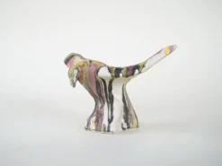 Sculpture d'oiseau en céramique, design italien, années 1970, fabricant : F. Ferroni