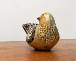 Sculpture d'oiseau en poterie d'atelier danoise du milieu du siècle de Søholm, années 1960