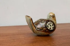 Sculpture d'oiseau en poterie d'atelier danoise du milieu du siècle de Søholm, années 1960