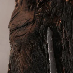 Sculpture en bois et en plomb