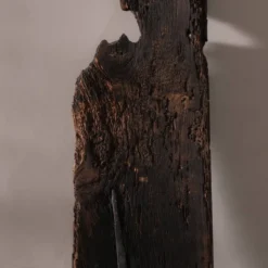 Sculpture en bois et en plomb