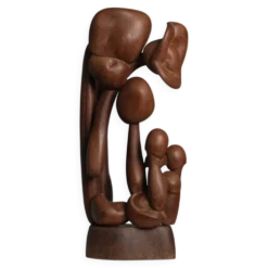 Sculpture en bois floral organique, Pays-Bas, années 1970