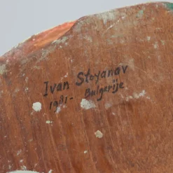 Sculpture en bois moderniste, attribuée à Ivan Stoyanov, Bulgarie, 1981