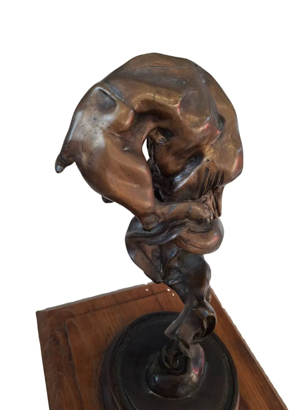 Sculpture en bronze : "Cheval en torsion" - Camillo Catelli