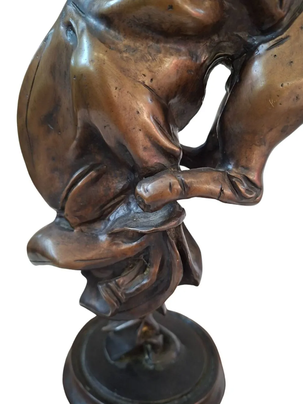 Sculpture en bronze : "Cheval en torsion" - Camillo Catelli
