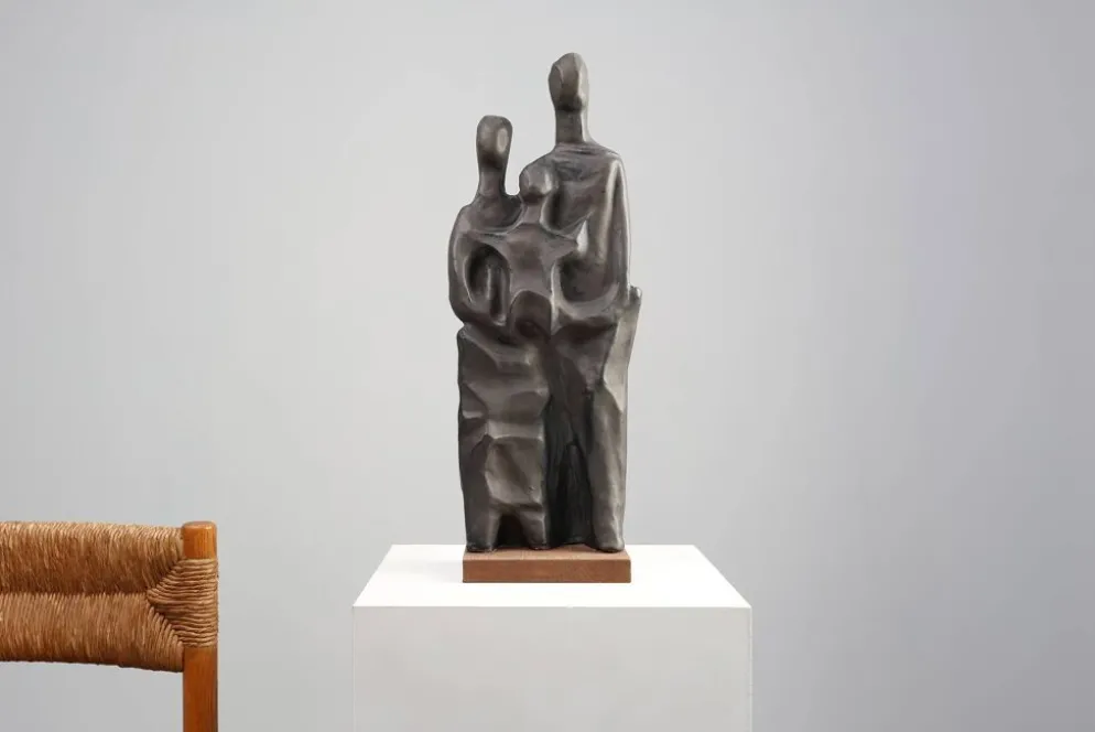 Sculpture en céramique par Elisabeth Vandewege pour Perignem, Belgique vers 1960