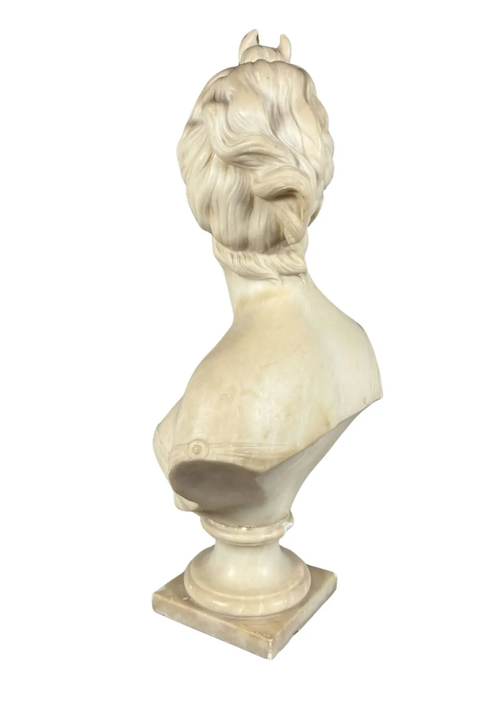 Sculpture en marbre blanc, buste de Diane d'après Houdon (1741-1828)