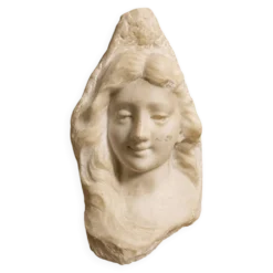 Sculpture en marbre, buste féminin